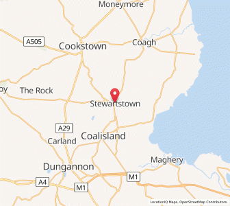 Map of Stewartstown, Northern IrelandNorthern Ireland