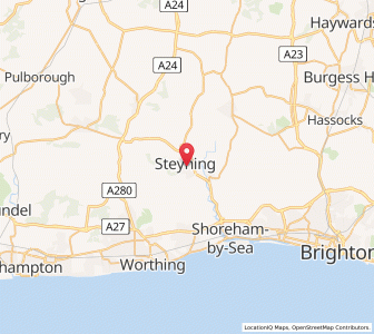 Map of Steyning, EnglandEngland