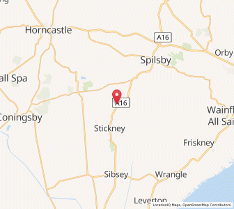 Map of Stickford, EnglandEngland