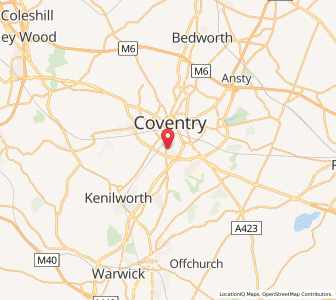 Map of Stivichall, EnglandEngland