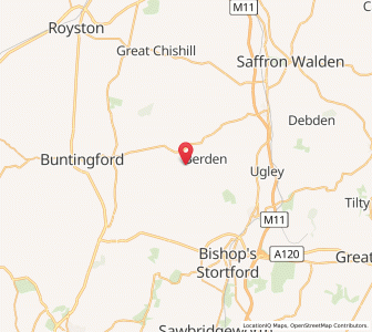 Map of Stocking Pelham, EnglandEngland