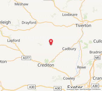 Map of Stockleigh English, EnglandEngland