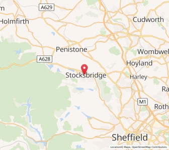 Map of Stocksbridge, EnglandEngland