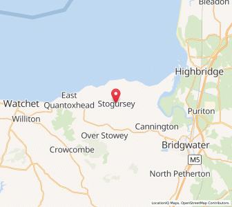 Map of Stogursey, EnglandEngland