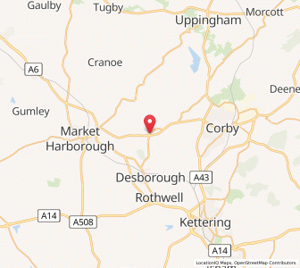 Map of Stoke Albany, EnglandEngland