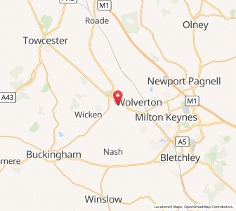 Map of Stony Stratford, EnglandEngland