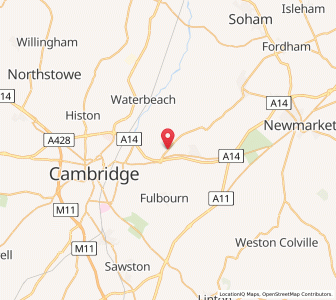 Map of Stow cum Quy, EnglandEngland