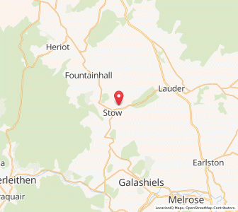 Map of Stow, ScotlandScotland