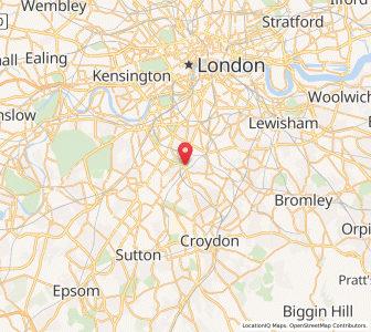 Map of Streatham, EnglandEngland