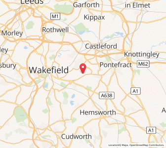 Map of Streethouse, EnglandEngland