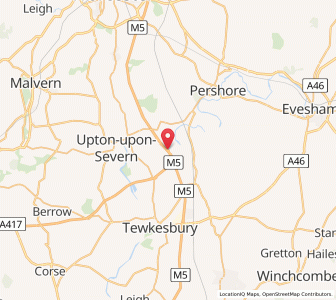 Map of Strensham, EnglandEngland