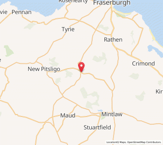 Map of Strichen, ScotlandScotland