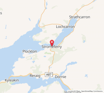 Map of Stromeferry, ScotlandScotland