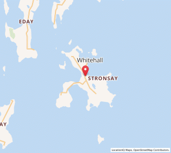 Map of Stronsay, ScotlandScotland