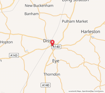 Map of Stuston, EnglandEngland