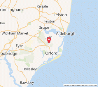 Map of Sudbourne, EnglandEngland