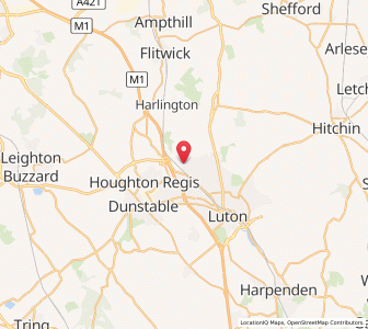 Map of Sundon Park, EnglandEngland