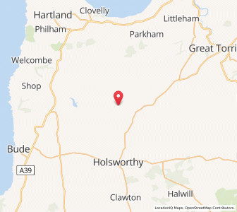 Map of Sutcombe, EnglandEngland
