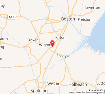 Map of Sutterton, EnglandEngland