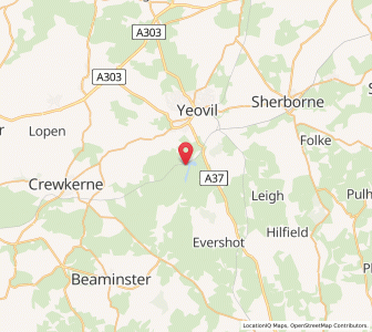 Map of Sutton Bingham, EnglandEngland