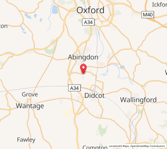 Map of Sutton Courtenay, EnglandEngland