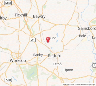 Map of Sutton-cum-Lound, EnglandEngland