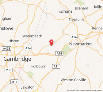 Map of Swaffham Bulbeck, EnglandEngland