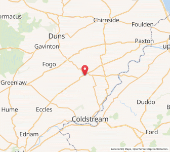 Map of Swinton, ScotlandScotland