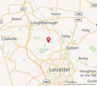 Map of Swithland, EnglandEngland