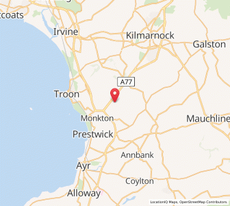 Map of Symington, ScotlandScotland