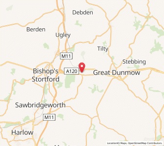 Map of Takeley, EnglandEngland