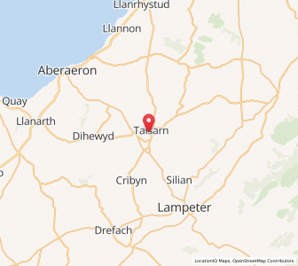 Map of Talsarn, WalesWales