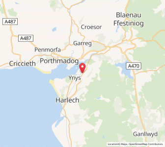 Map of Talsarnau, WalesWales