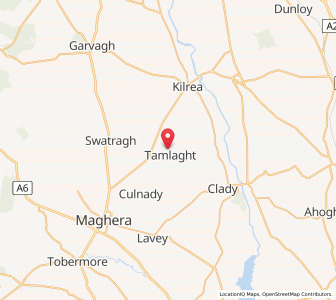 Map of Tamlaght, Northern IrelandNorthern Ireland