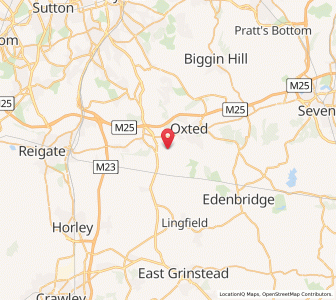 Map of Tandridge, EnglandEngland