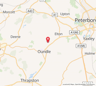 Map of Tansor, EnglandEngland