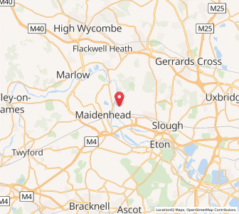 Map of Taplow, EnglandEngland