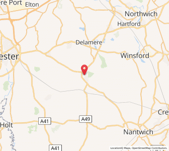 Map of Tarporley, EnglandEngland