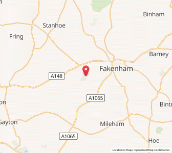 Map of Tatterford, EnglandEngland