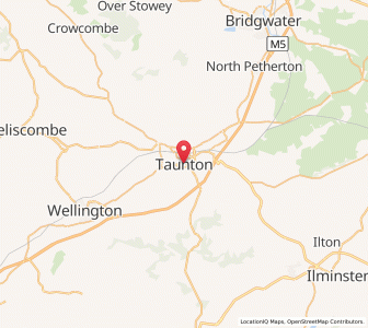 Map of Taunton, EnglandEngland