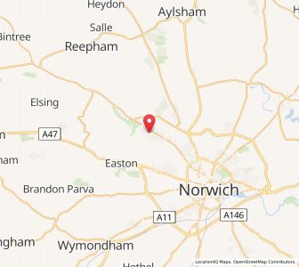 Map of Taverham, EnglandEngland