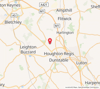 Map of Tebworth, EnglandEngland