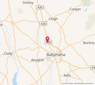 Map of Teeshan, Northern IrelandNorthern Ireland