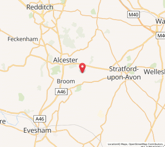 Map of Temple Grafton, EnglandEngland