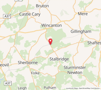 Map of Templecombe, EnglandEngland