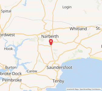 Map of Templeton, WalesWales