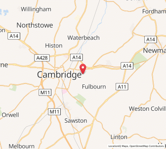 Map of Teversham, EnglandEngland