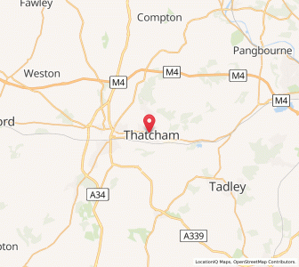 Map of Thatcham, EnglandEngland