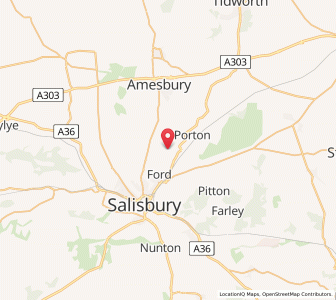 Map of The Winterbournes, EnglandEngland