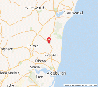 Map of Theberton, EnglandEngland